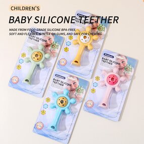 Baby Teether Supplier - Cartoon Cute Ferris Wheel Soft Silicone Ring