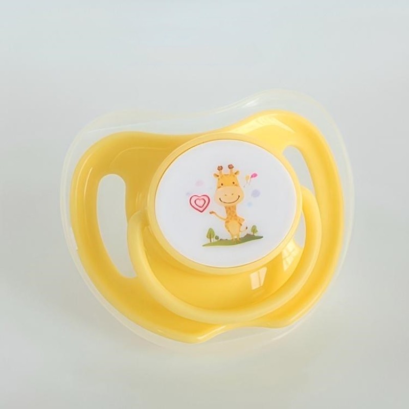 Newborn Pacifiers Manufacturer - Food Grade Apple Shaped Printed Pattern
