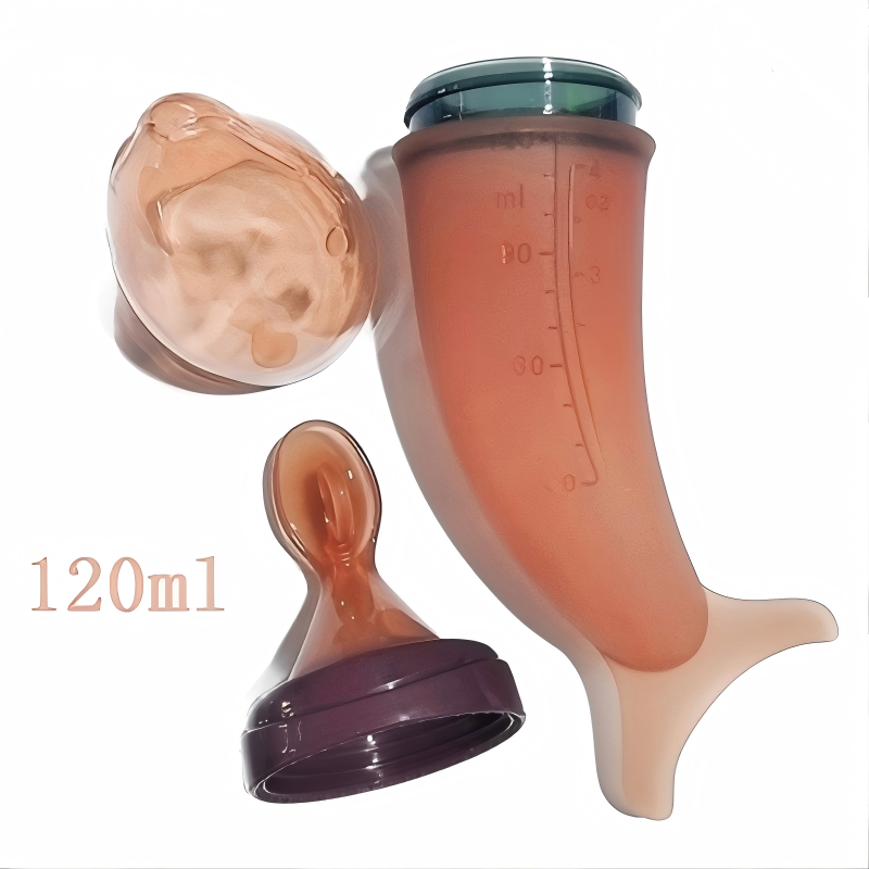 Feeding Spoon Supplier - Silicone Baby Soft Bottle Complementary Feeding
