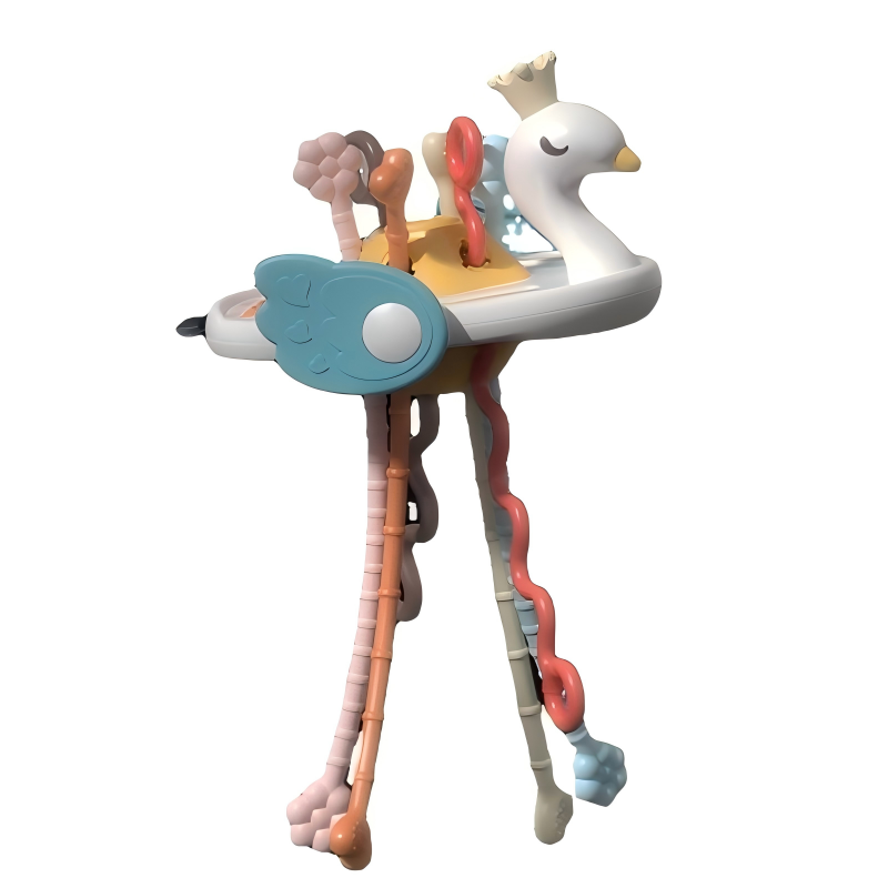 Baby Toy Manufacturer - Early Education Swan Pumping Lala Pull String