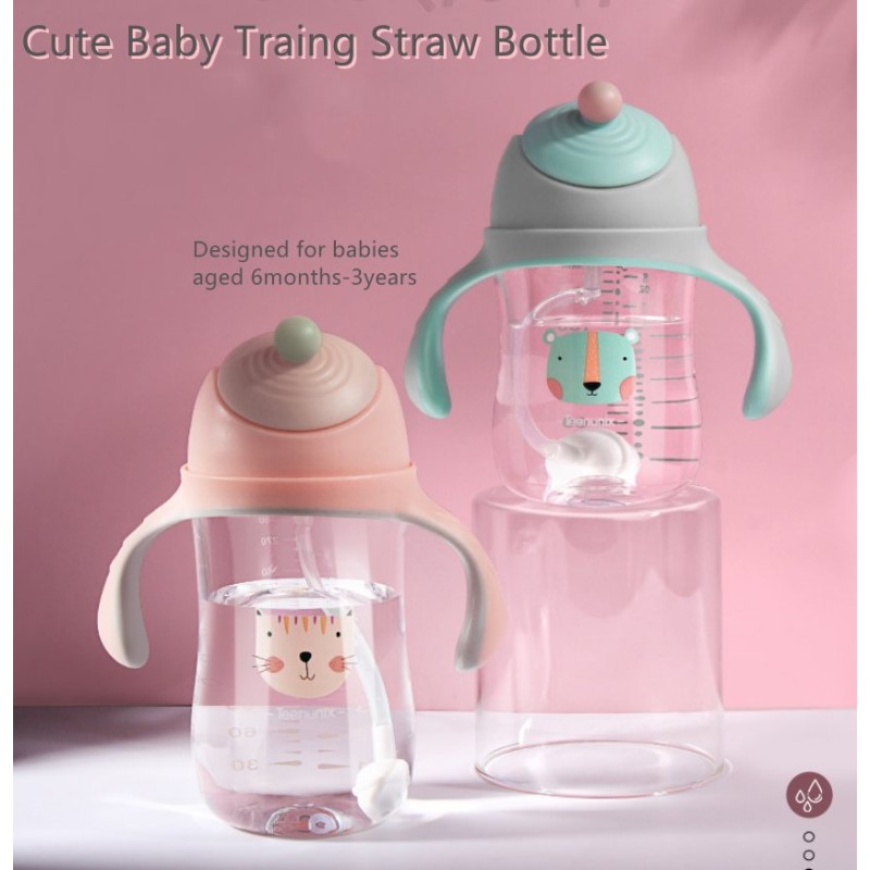 Tritan Bottle Supplier - Wide Neck Sipper Cup with Silicone Straw