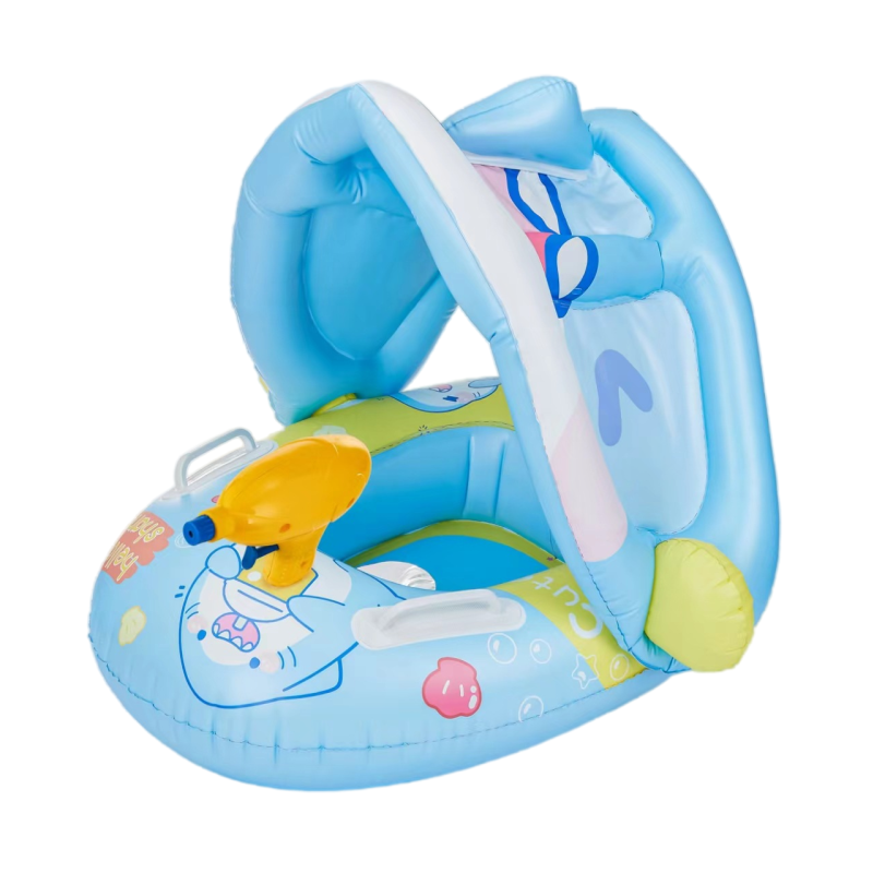 Baby Bath Set Factory - Hot Sale Cartoon Swim Float with Canopy