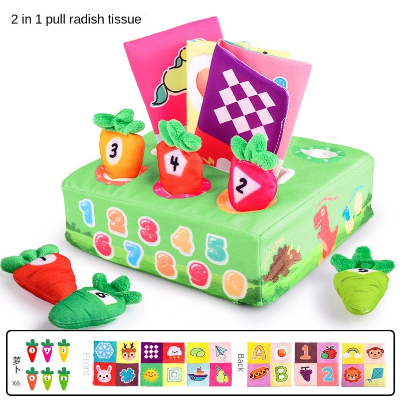 Educational Toy Factory - Lala Baby 3D Radish Puzzle for 0-1 Year