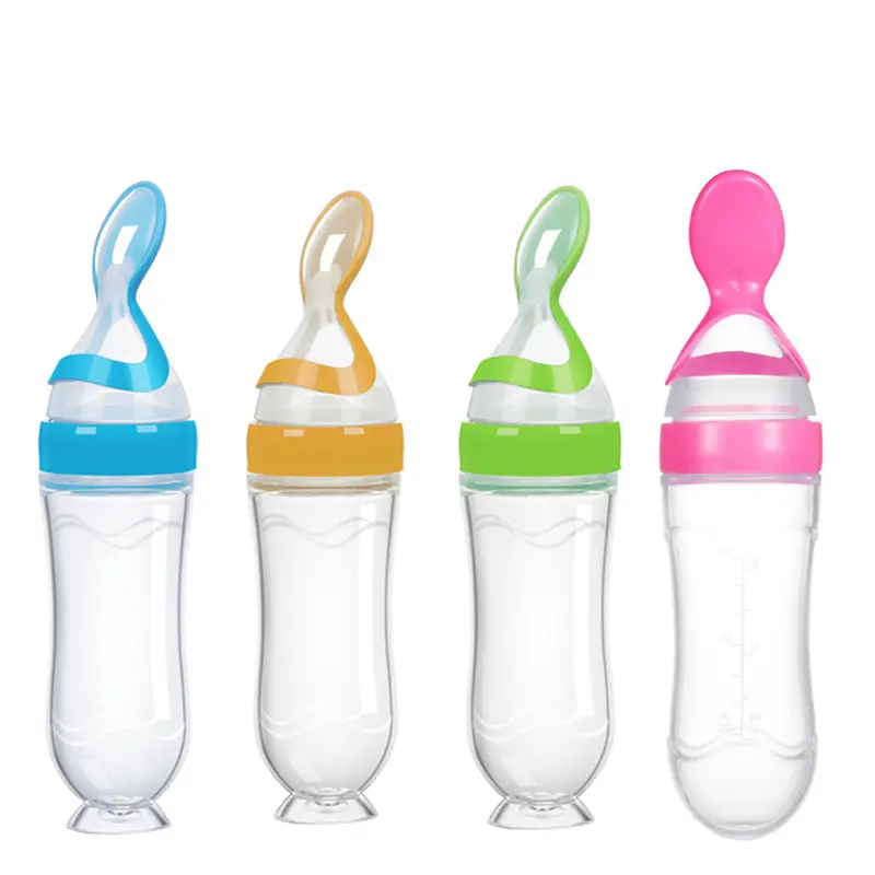 Silicone Feeding Bottle Factory - Food Grade BPA Free Squeezing Bottle