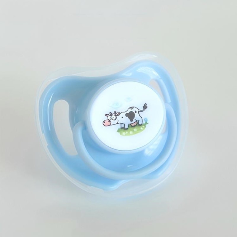 Newborn Pacifiers Manufacturer - Food Grade Apple Shaped Printed Pattern