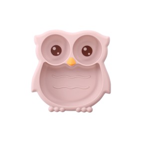 Dinner Plate Supplier - One piece Silicone Owl Cartoon Tableware