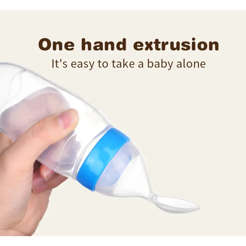 Baby Feeder Factory - Wholesale Soft Silicone Squeeze Bottle Spoon
