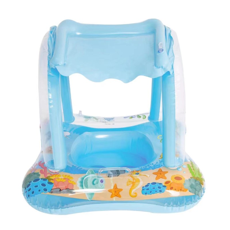 Swim Ring Manufacturer - Inflatable Summer with Sunshade Water Toy