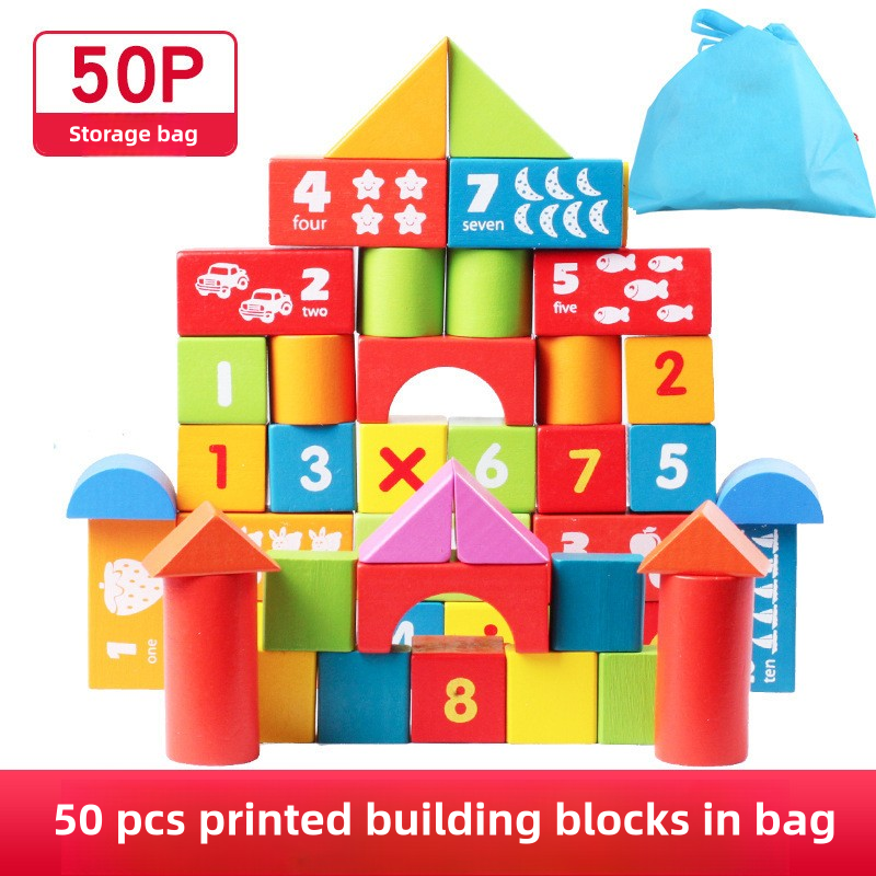 Wooden Toy Supplier - Custom Large DIY 100 PCS Building Blocks