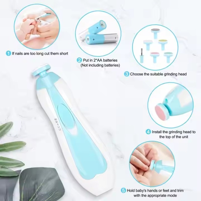 Nail Trimmer Supplier - 6 in 1 Safe Electric Nail File Clipper