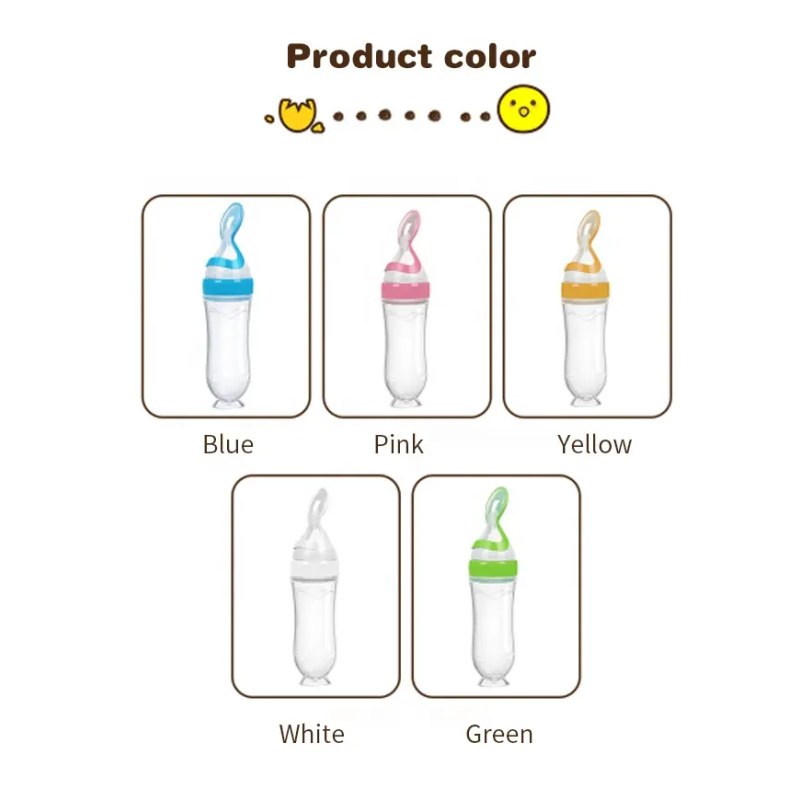 Silicone Feeding Bottle Factory - Food Grade BPA Free Squeezing Bottle