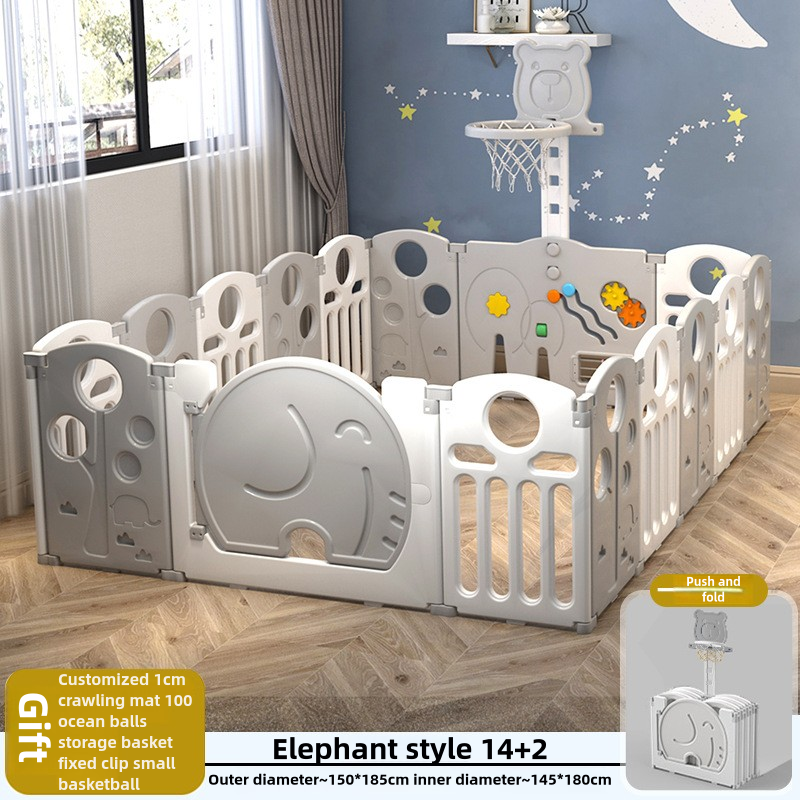 Baby Crib Playpen Factory - Colorful Elephant Design Safe Guard