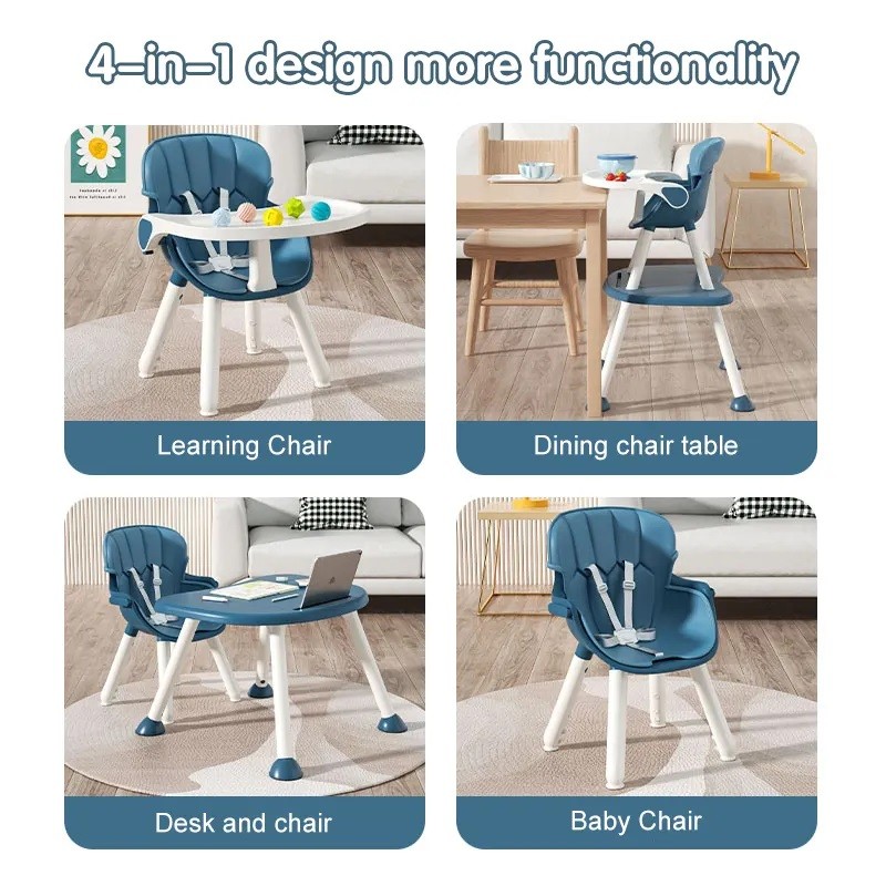 Kids Dining Chair Supplier - 3 in 1 Multifunction High Chair Table