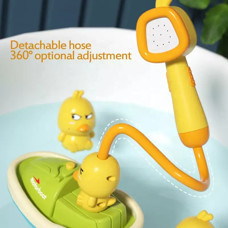 Bath Toy Manufacturer - Funny Duck Electric Rotating Motorboat Shower