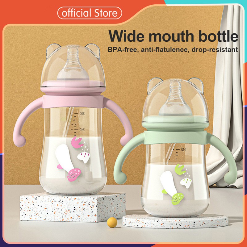Feeding Bottle Supplier - Animal Cartoon BPA Free Wide Mouth Bottle