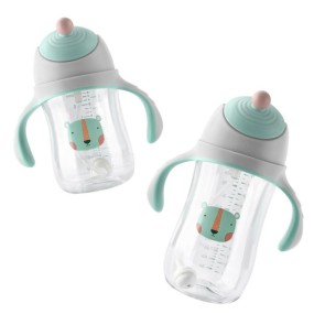 Tritan Bottle Supplier - Wide Neck Sipper Cup with Silicone Straw