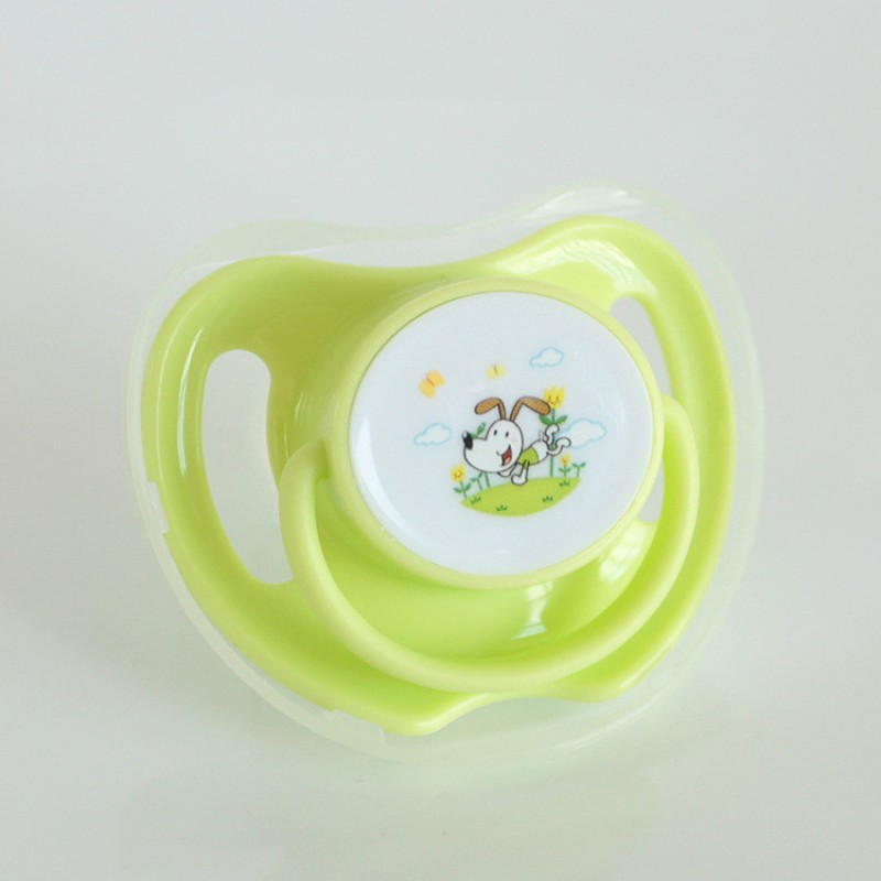 Newborn Pacifiers Manufacturer - Food Grade Apple Shaped Printed Pattern