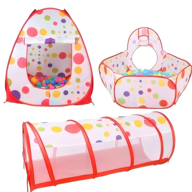 Sports Toy Factory - Wholesale 3 in 1 Fabric Play Tent with Ball Pool
