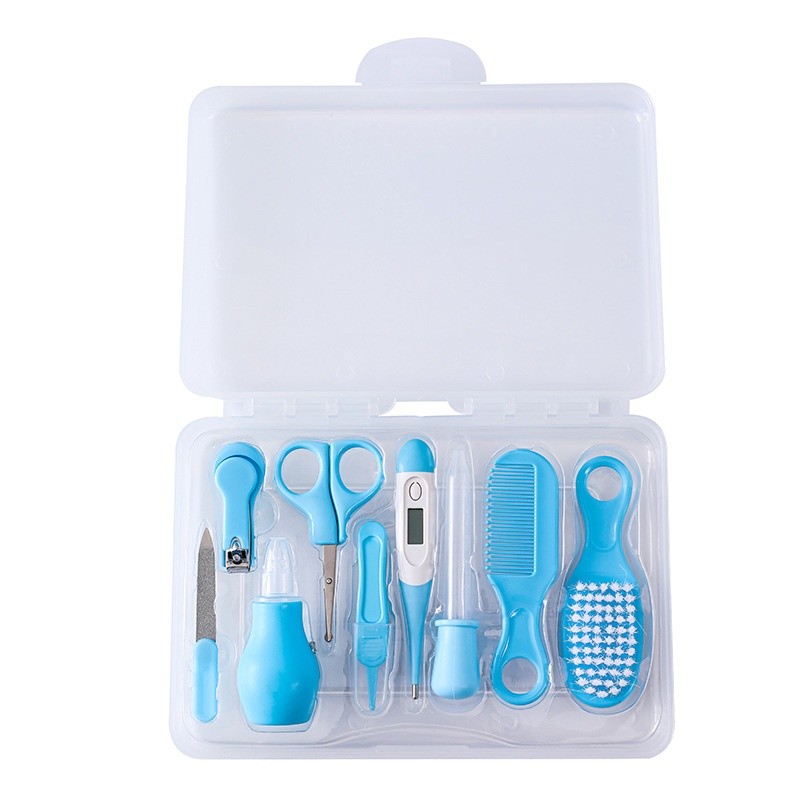 Plastic Care Kit Supplier - 9 Piece Infant Head Comb Nose Aspirator