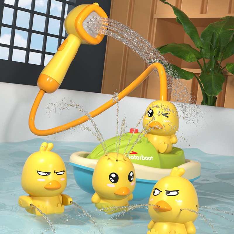 Bath Toy Manufacturer - Funny Duck Electric Rotating Motorboat Shower