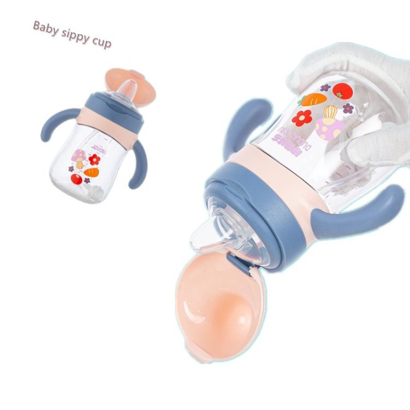 Sipper Bottle Manufacturer - Soft Training Bottle with Silicone Handle