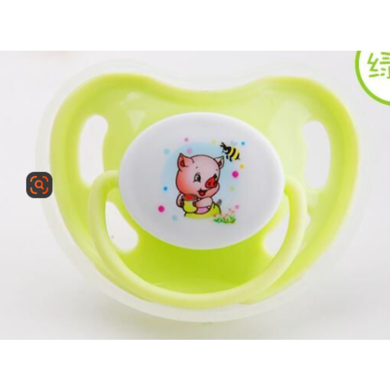 Newborn Pacifiers Manufacturer - Food Grade Apple Shaped Printed Pattern