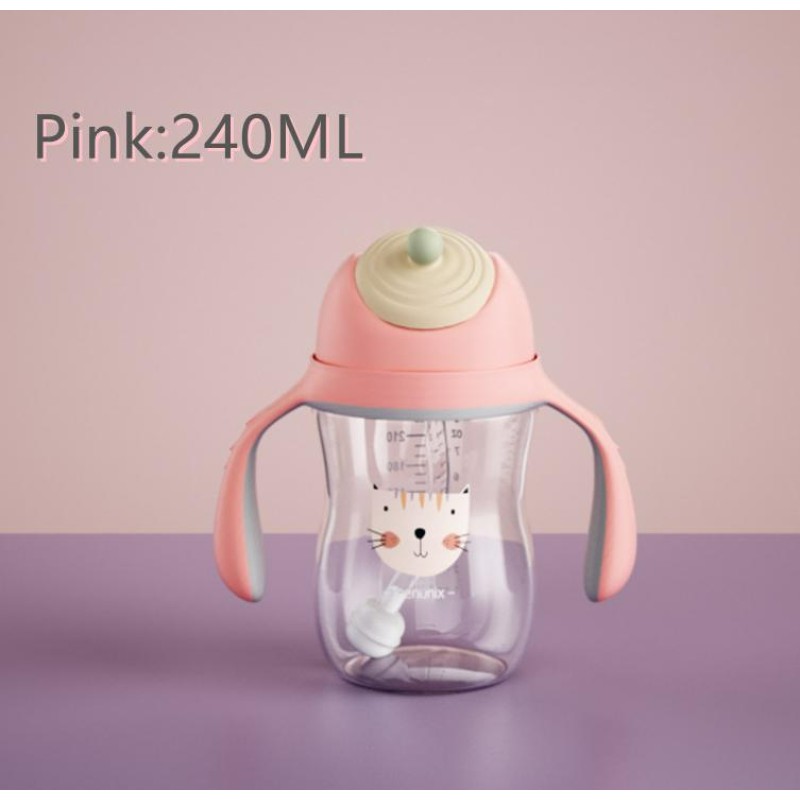 Tritan Bottle Supplier - Wide Neck Sipper Cup with Silicone Straw