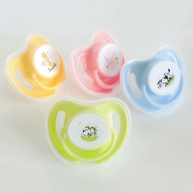 Newborn Pacifiers Manufacturer - Food Grade Apple Shaped Printed Pattern