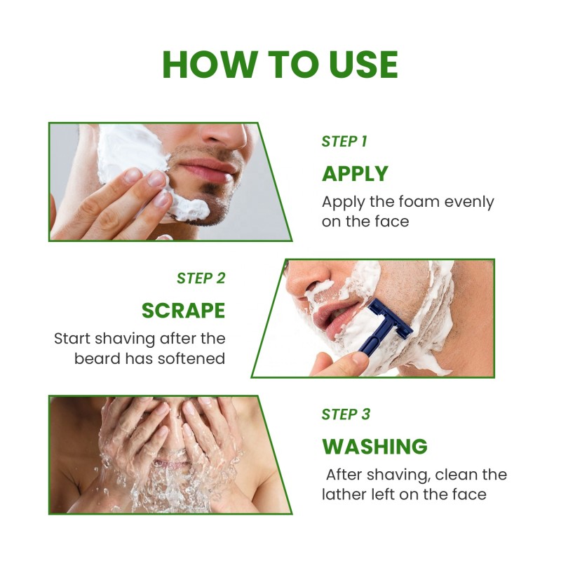 Shaving Mousse Factory - Men's Soften Beard Moisturizing Foam