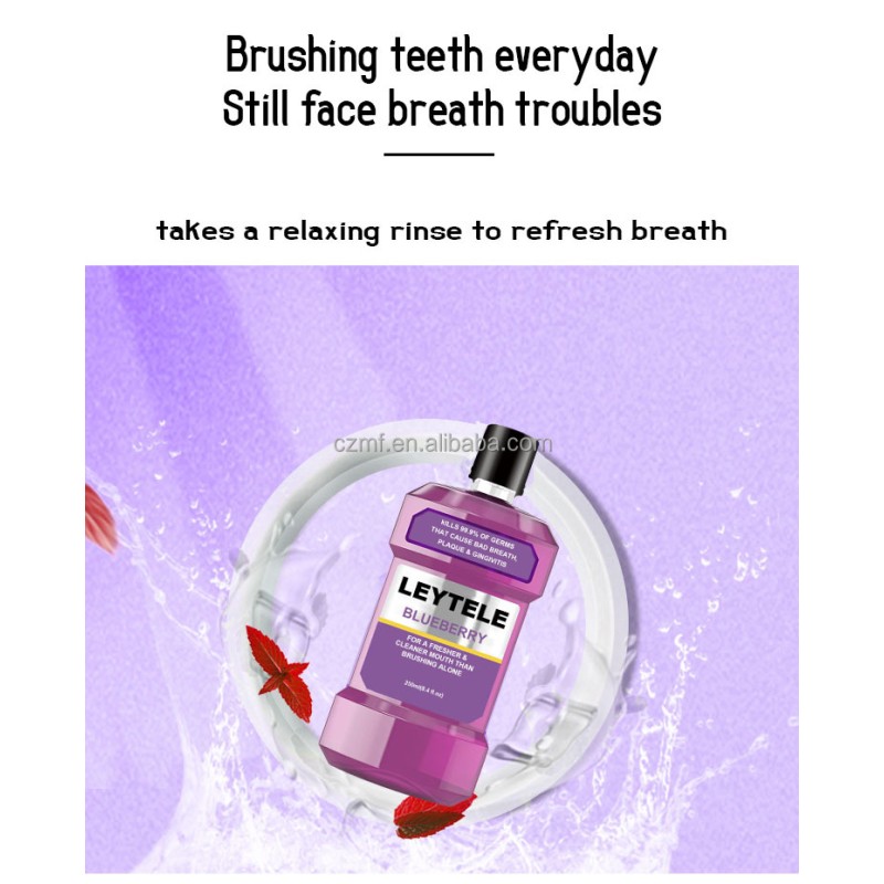 Teeth Whitening Mouthwash Manufacturer - OEM/ODM Private Logo Natural Organic Cool Mint
