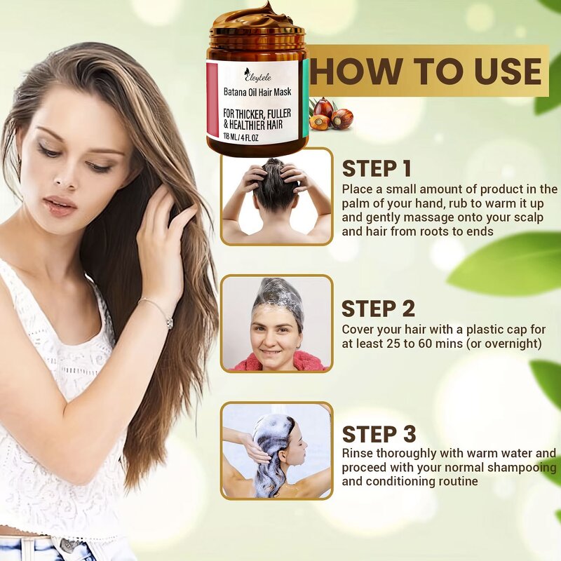 Batana Oil Hair Cream Manufacturer - OEM/ODM Organic Natural Treatment Eliminates Split Ends