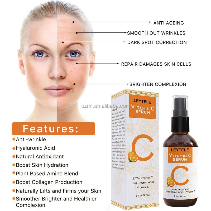 Vitamin C Facial Serum Manufacturer - OEM/ODM Private Label Pure Organic Brightening