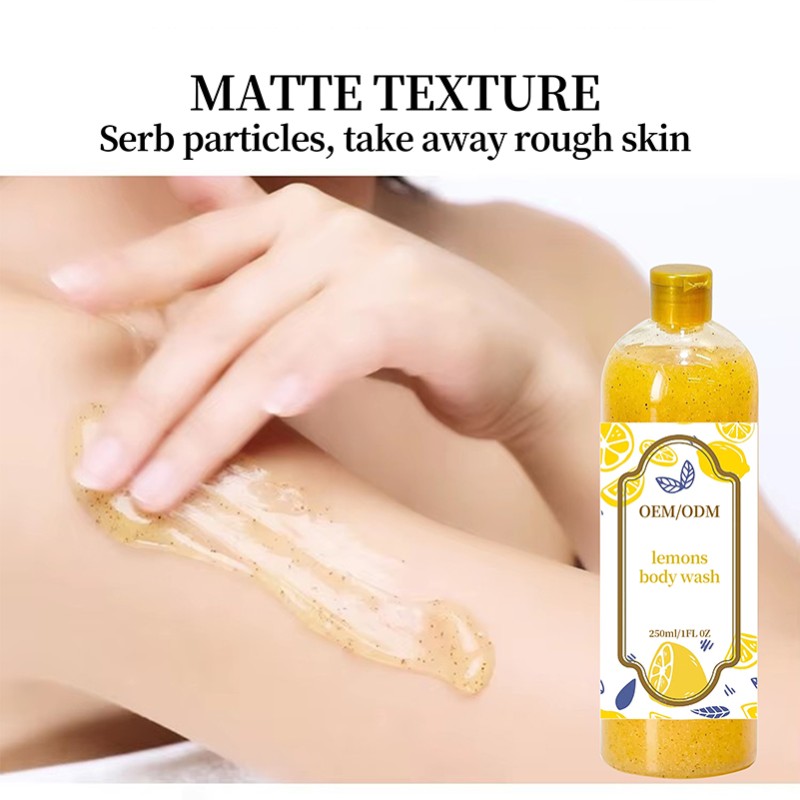 Shower Gel Manufacturer - Private Label Vitamin C Lemons Exfoliating