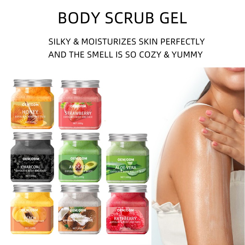 Body Scrub Supplier - Custom Natural Rose Avocado Coffee Exfoliating