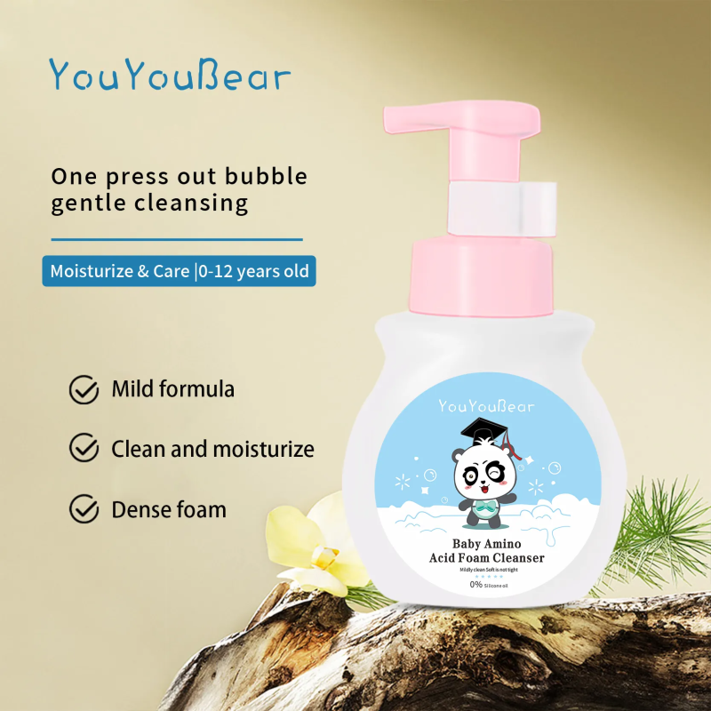 Baby Face Cleanser Manufacturer - Organic Amino Acid Flower Shape Mousse