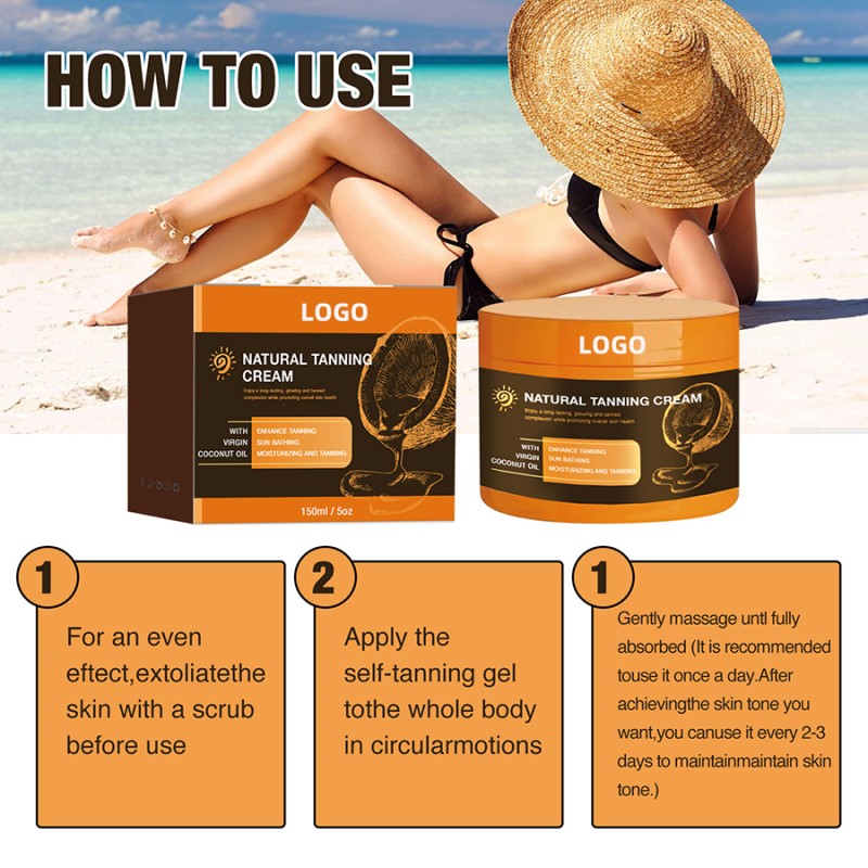 Tanning Oil Manufacturer - Private Label 150ml Dark Sun Tan Cream