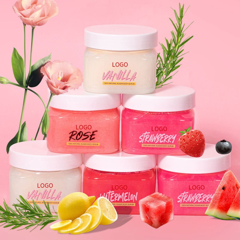 Body Scrub Supplier - Private Label Strawberry Shea Butter Sugar
