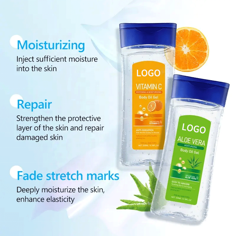 Body Oil Gel Supplier - Sensitive Skin Vegan Organic Whitening Massage