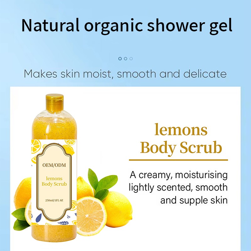 Shower Gel Manufacturer - Private Label Vitamin C Lemons Exfoliating