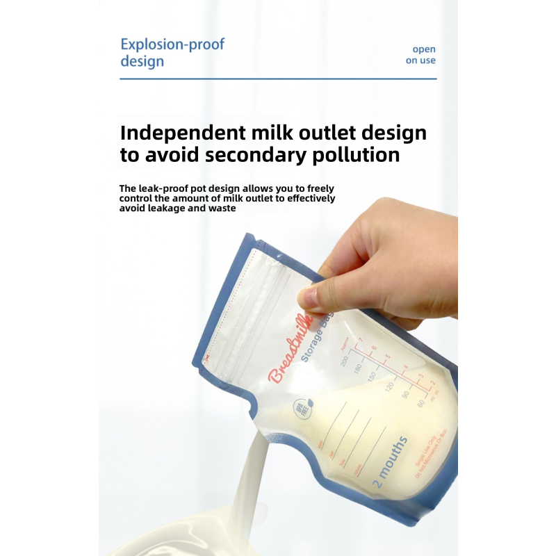Breast Milk Bags Manufacturer - PET Material Manual Storage for Baby Feeding