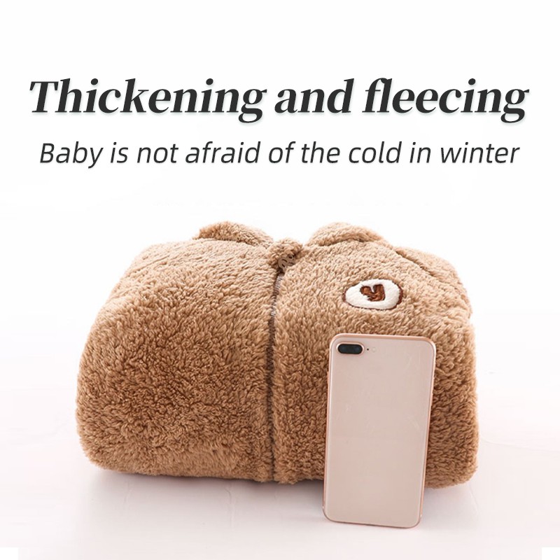 Winter Jumpsuit Supplier - 2023 New Design Bear Hooded 0-1 Years