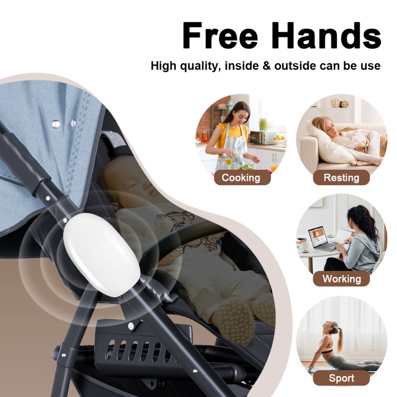 Baby Stroller Rocker Manufacturer - OEM/ODM New Fits All Strollers Rechargeable Bouncer