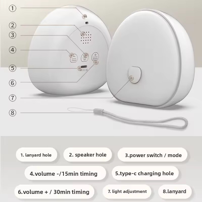 Baby White Noise Machine Manufacturer - OEM/ODM Popular Rechargeable with Night Lights