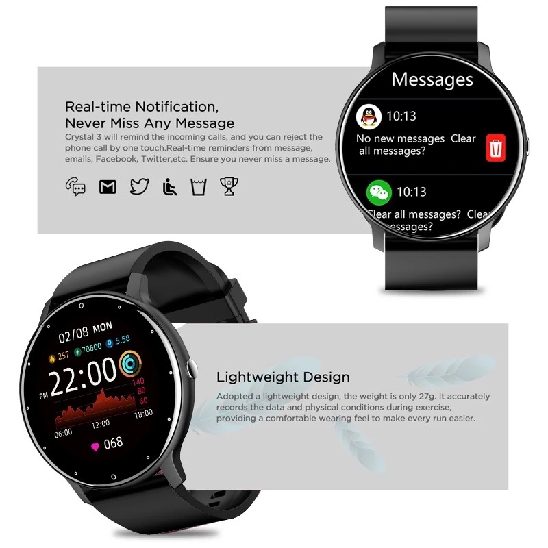 Smart Watch Manufacturer - OEM/ODM ZL02 Waterproof Heart Rate Sport for iPhone