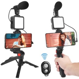 Smartphone Vlogging Kit Manufacturer - OEM/ODM Wireless Remote LED Light Microphone