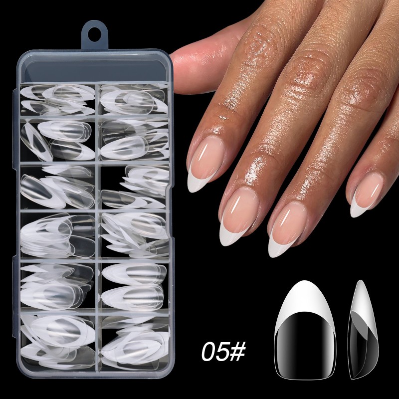 Wholesale Multi-Color Long Ballet Tip Nails Cute Ins Wind Removable ABS Material for European and American French Wear