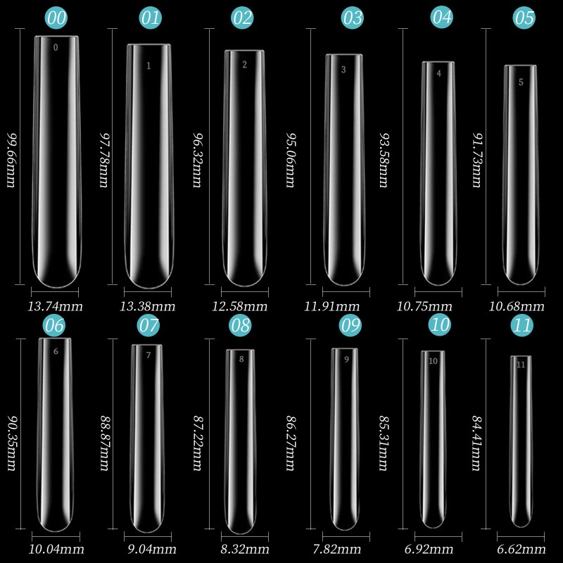 Hot-Selling Ultra-Long 60-Piece Full False Nail Extension Square Head French Style for Fingernails for Europe and US