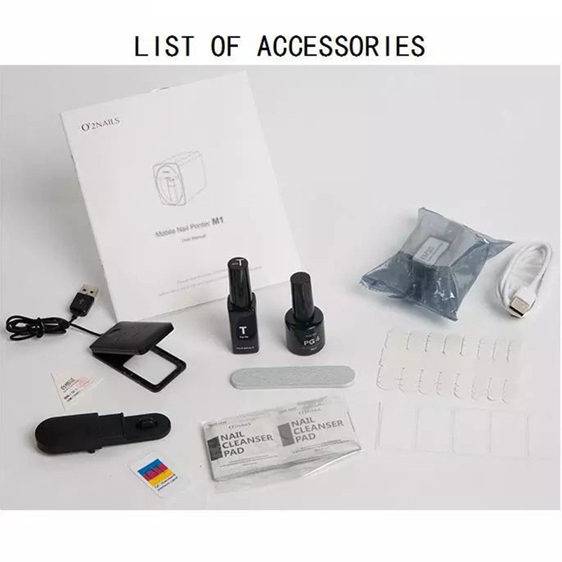 O2Nails Professional Intelligent Nail Painting Machine Portable 3D Automatic Printer DIY Support Electric Power Supply WiFi