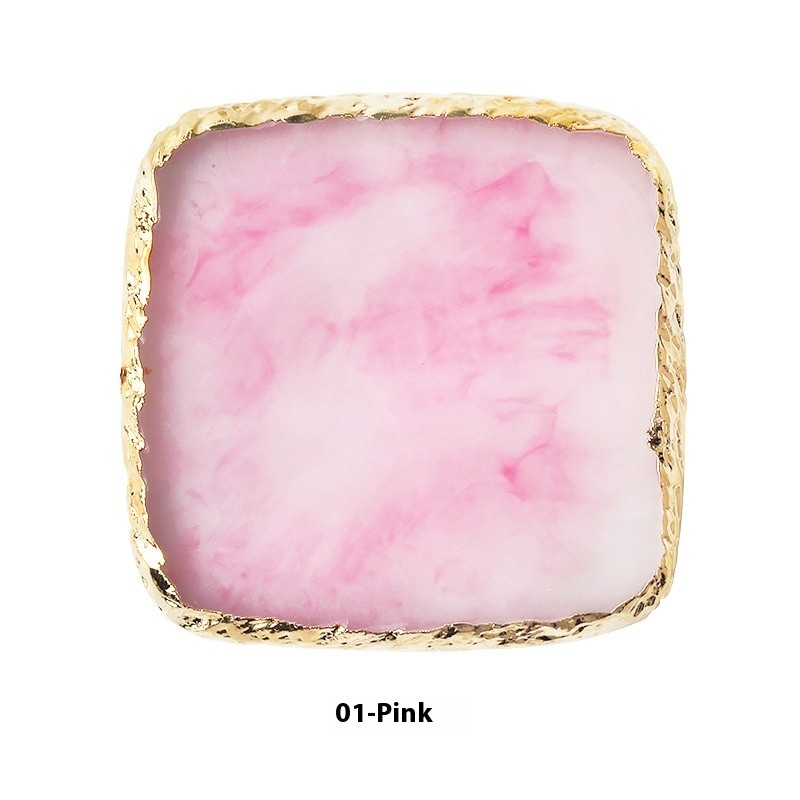 Cross-Border Square Resin Agate Display Board Tool Made of Plastic MOQ 10 Pcs Nail Art Supplies