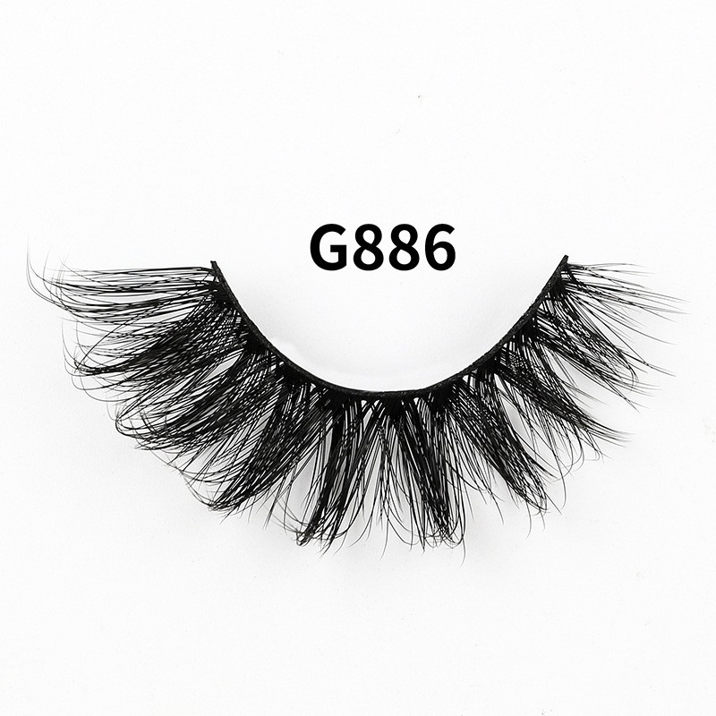 Cross-Border Foreign Trade for Europe United States Russia 8 Pairs DD Volume 8 Natural Thick Full Strip Eyelashes High Eyelashes